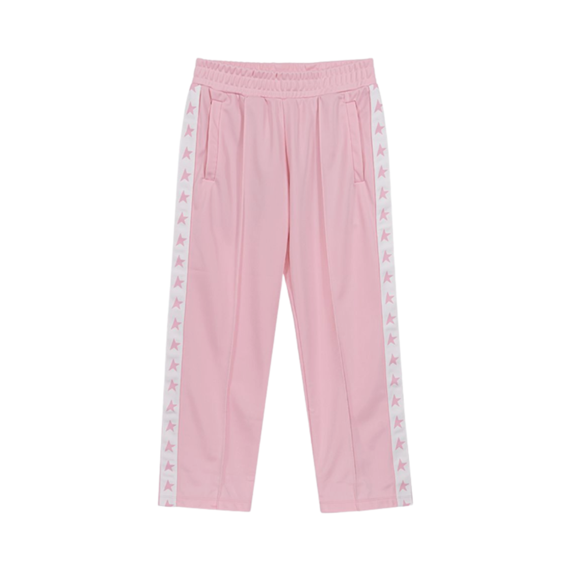 GKP01280-P000924-80454 (Kids) Golden Goose Star Stripes Track Pants Pink