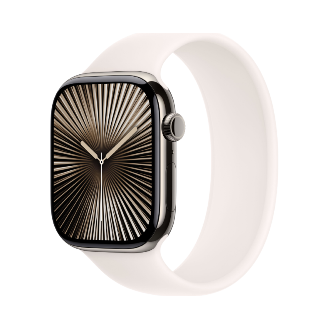 애플 워치 10 46mm 내추럴 티타늄 케이스 솔로 루프 라이트 블러쉬 (국내 정식 발매 제품)(Apple Watch Series 10 46mm Natural Titanium Case with Solo Loop Light Blush (Korean Ver.)) - 1