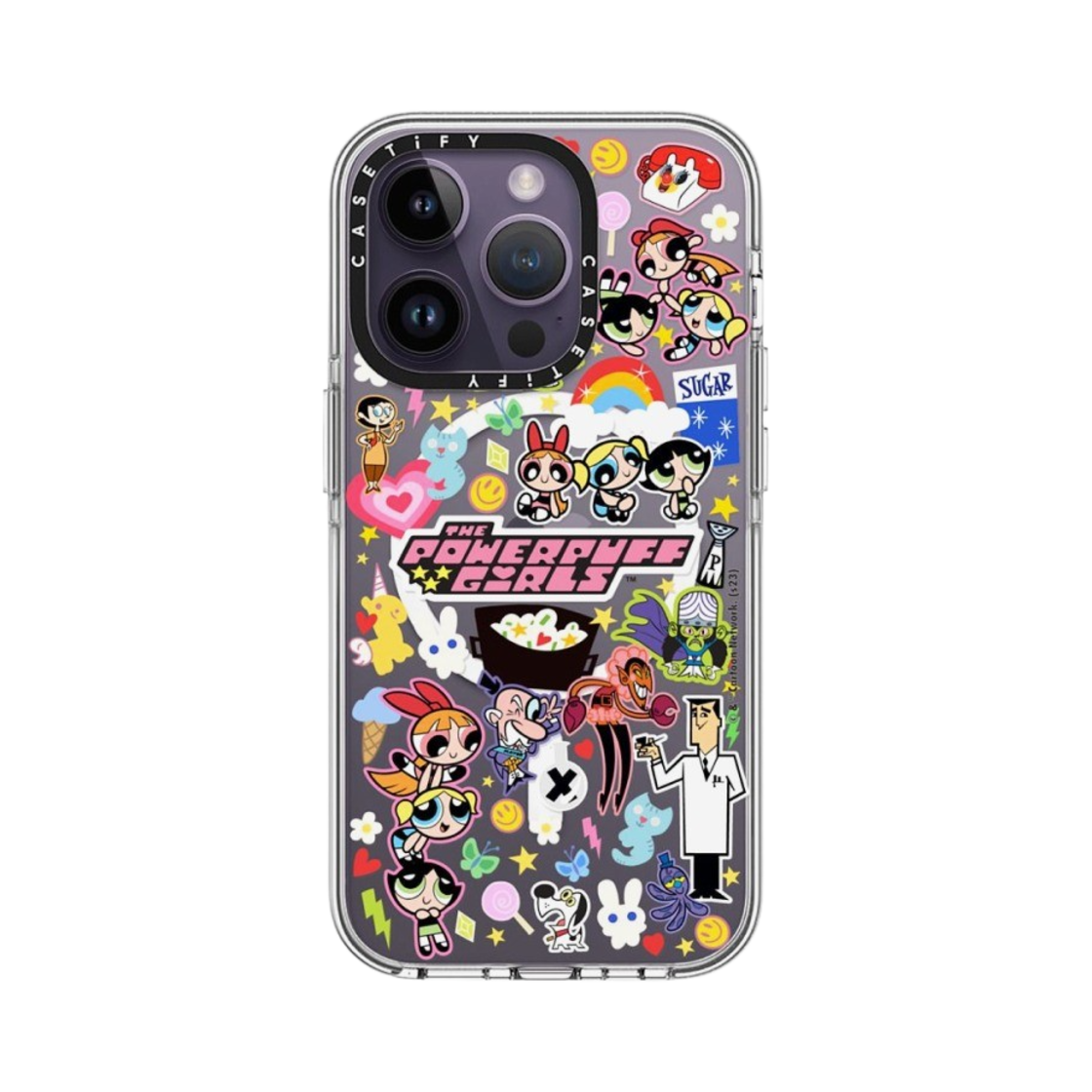 케이스티파이 x 파워퍼프걸 아이폰 스티커매니아 클리어 케이스 클리어(Casetify x The Powerpuff Girls iPhone Stickermania Clear Case Clear) - 2