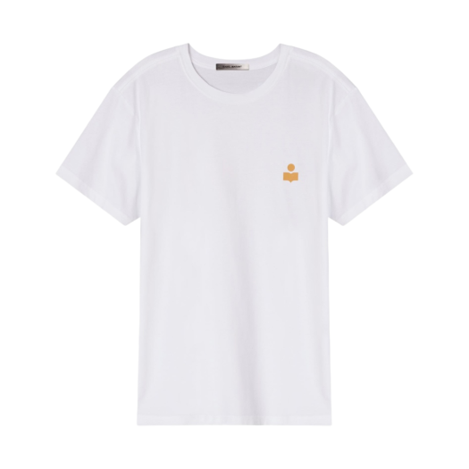 Isabel Marant Zafferh Logo T-Shirt Ochre White - 22SS