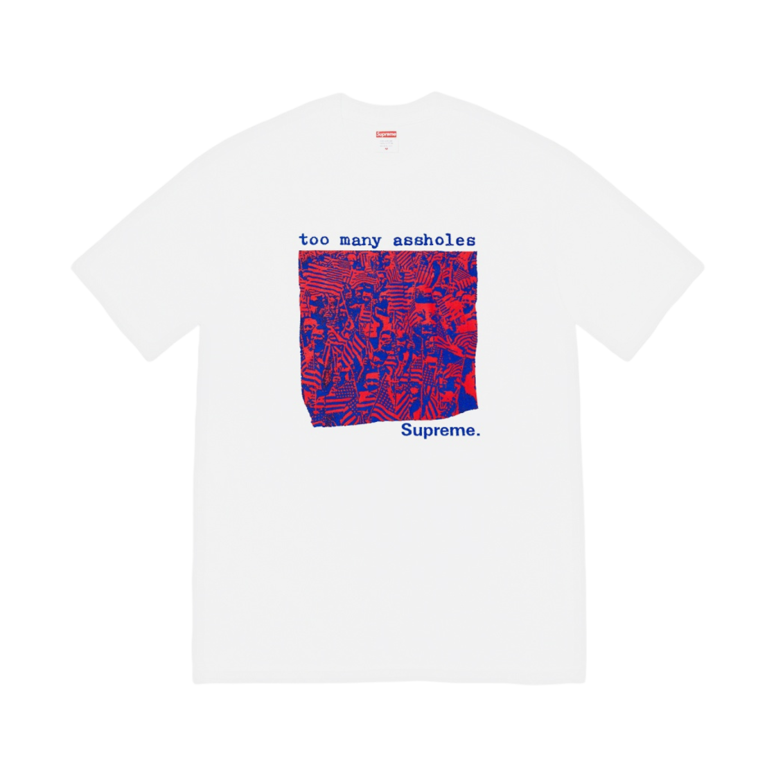 슈프림 투 매니 에스홀즈 티셔츠 화이트 - 22SS(Supreme Too Many Assholes T-Shirt White - 22SS) - 1