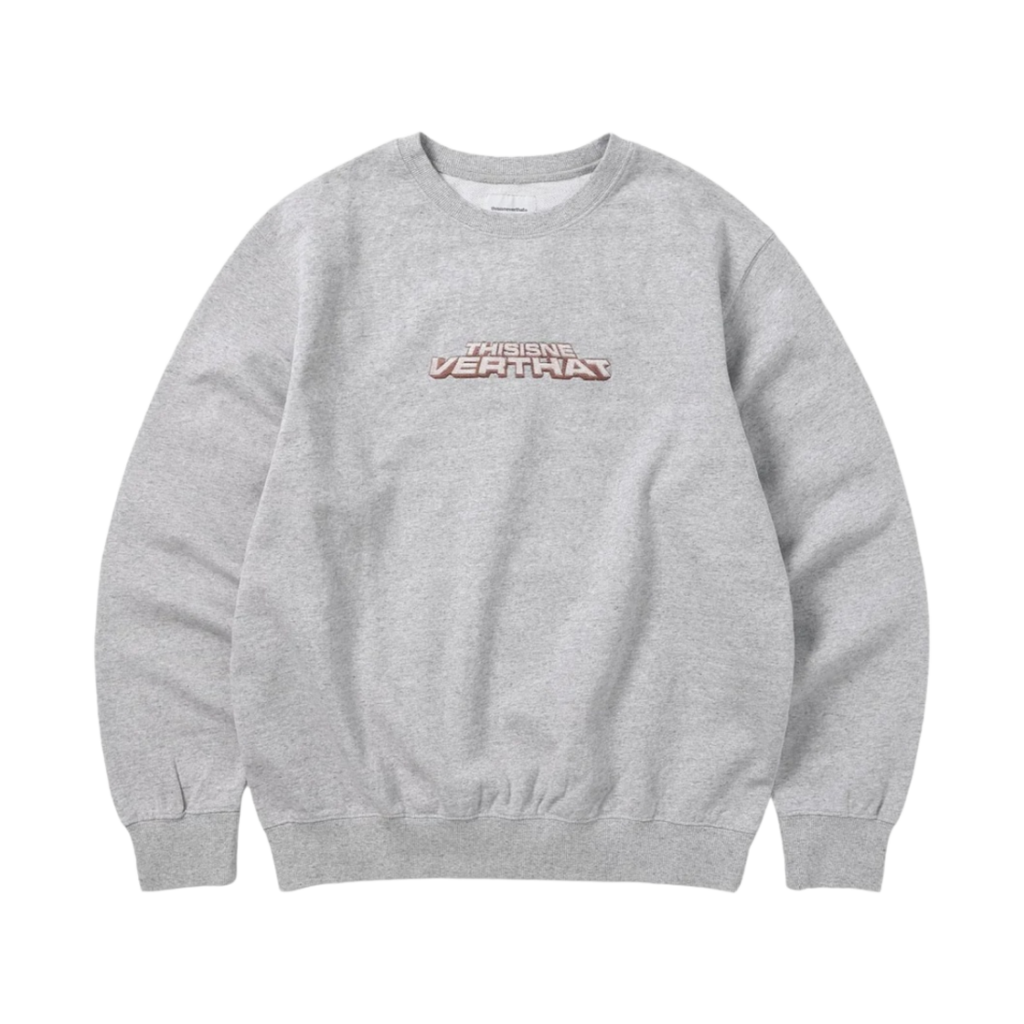 디스이즈네버댓 타이틀 로고 크루넥 헤더 그레이(Thisisneverthat Title Logo Crewneck Heather Grey) - 1
