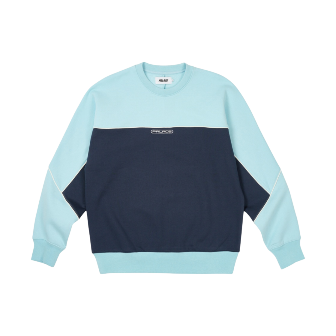 팔라스 파이프드 크루 크리스탈라이즈드 블루 - 23FW(Palace Piped Crew Crystalised Blue - 23FW) - 1