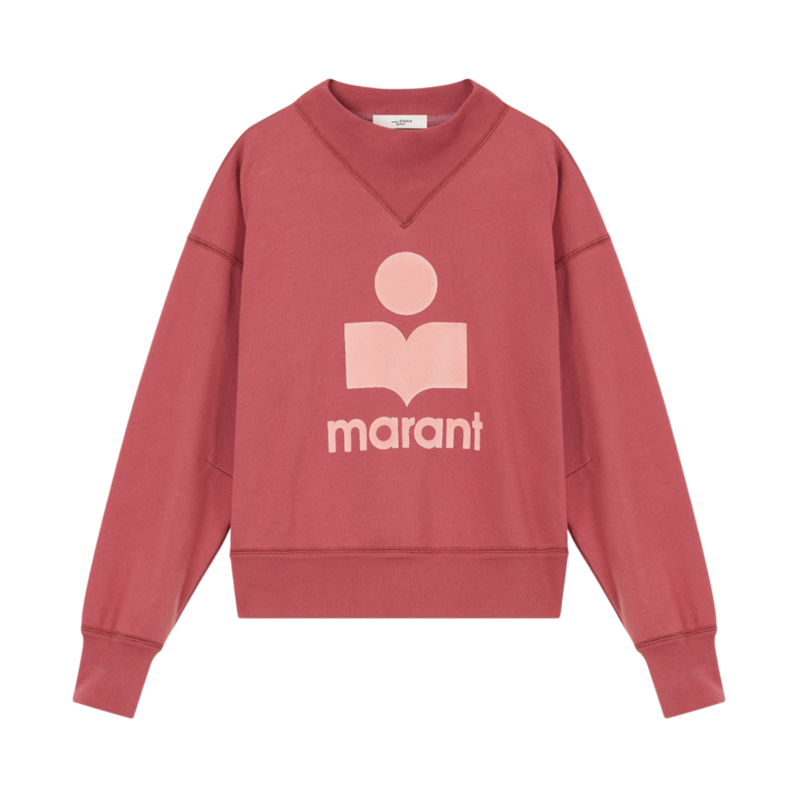 SW0361-22A044E-40RW (W) Isabel Marant Moby Logo Sweatshirt Rosewood - 22FW