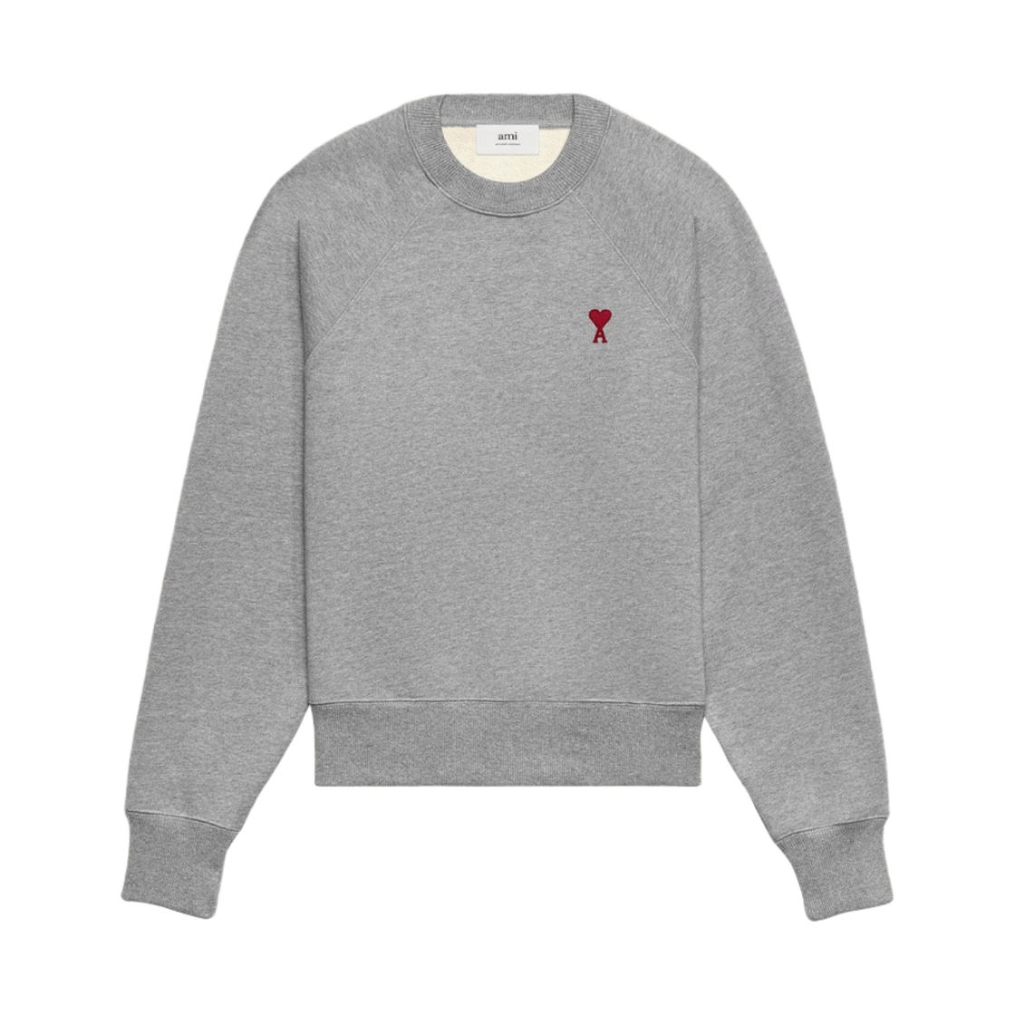 아미 스몰 하트 로고 스웨트셔츠 헤더 그레이(AMI de Coeur Sweatshirt Heather Grey)