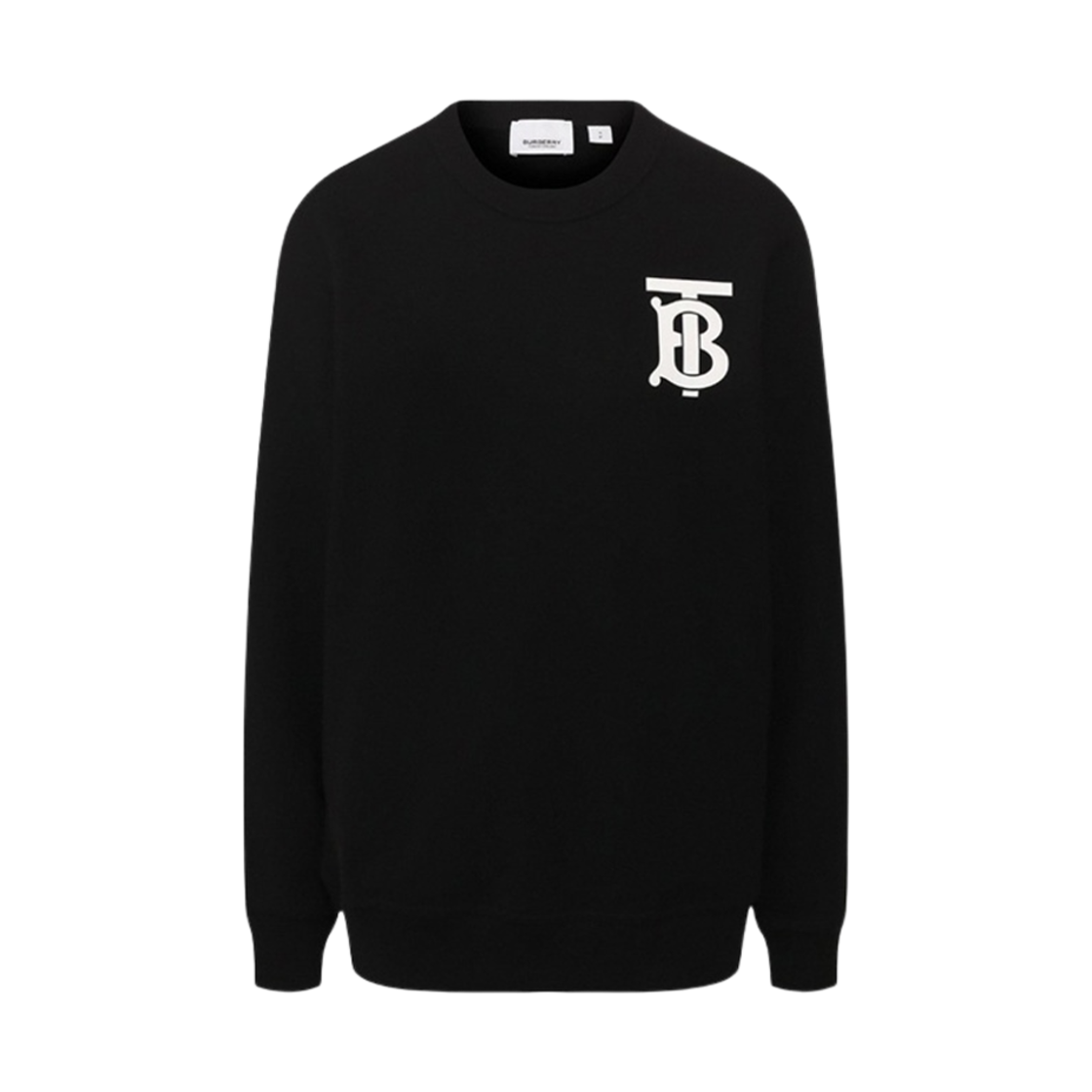 8024346 (W) Burberry TB Logo Print Sweatshirt Black