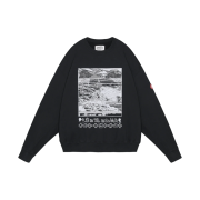 Cav Empt Washed FK Hyperferma Crew Neck Black - 25SS