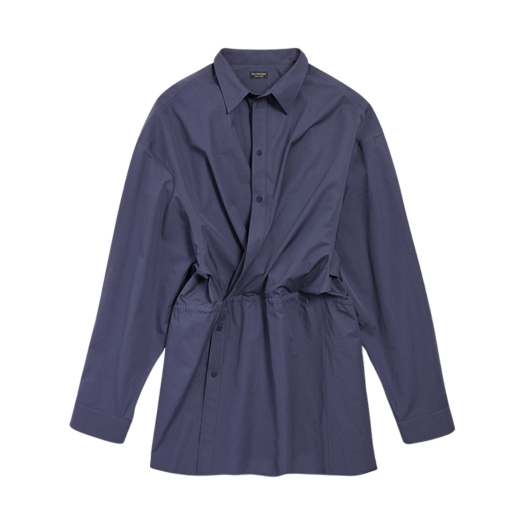 (W) Balenciaga Shirt Mini Dress Faded Blue