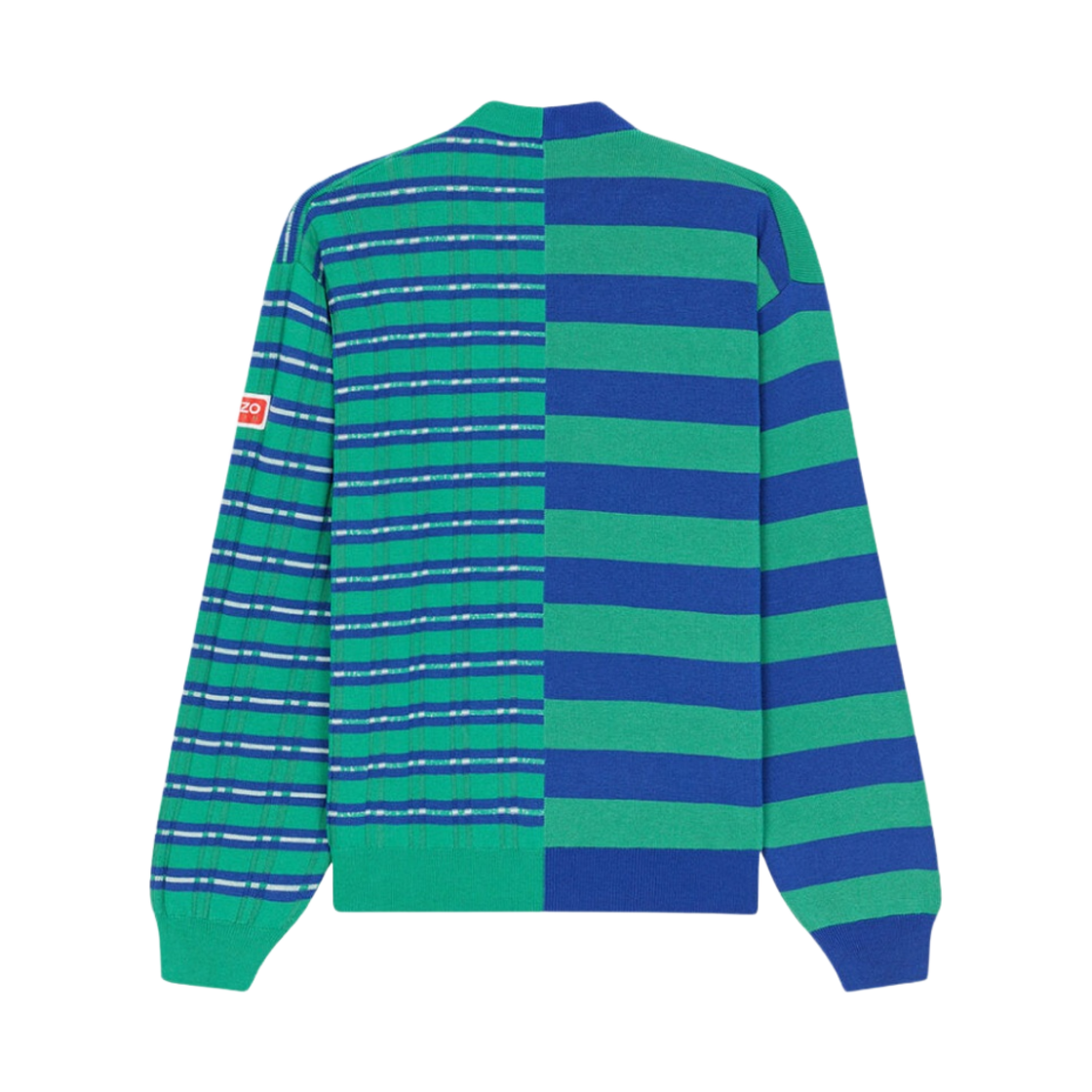 겐조 스트라이프 메리노 울 점퍼 그래스 그린(Kenzo Striped Merino Wool Jumper Grass Green) - 2