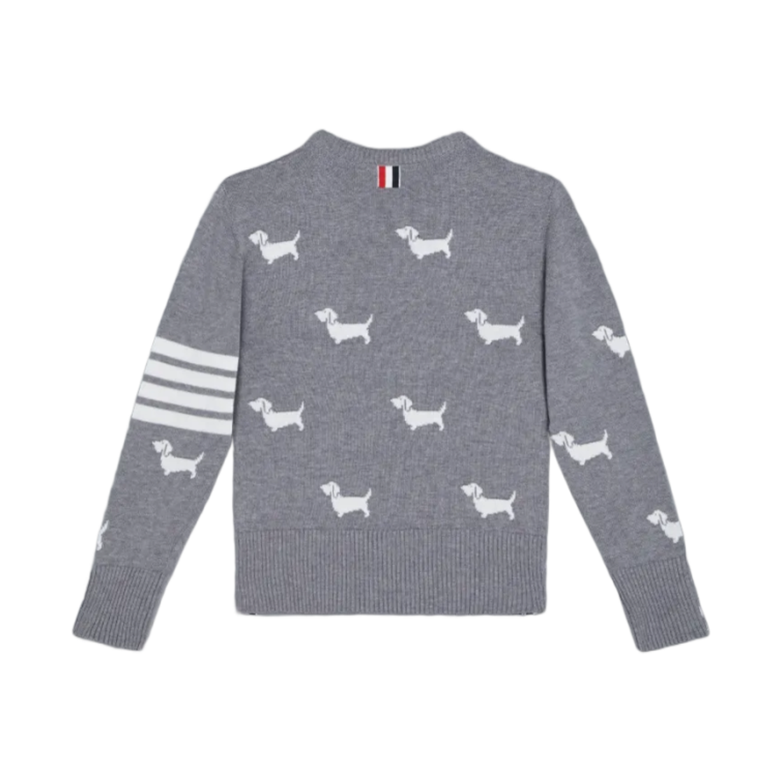 (키즈) 톰브라운 코튼 사선 헥터 풀오버 라이트 그레이((Kids) Thom Browne Cotton 4-Bar Hector Pullover Light Grey) - 2