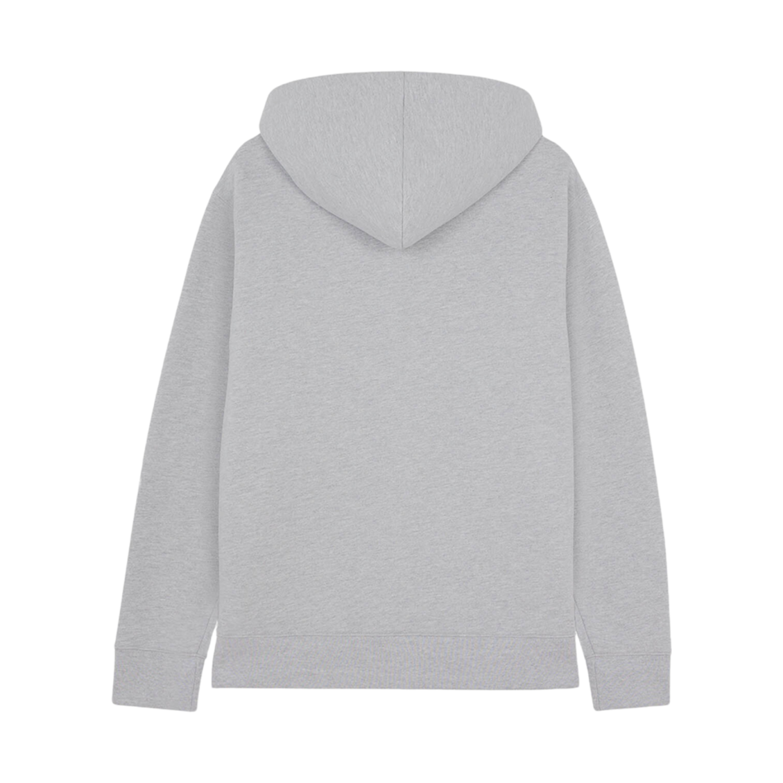 메종 키츠네 자수 코드리스 후드 라이트 그레이 멜란지(Maison Kitsune Embroidered Cordless Hoodie Light Grey Melange) - 2