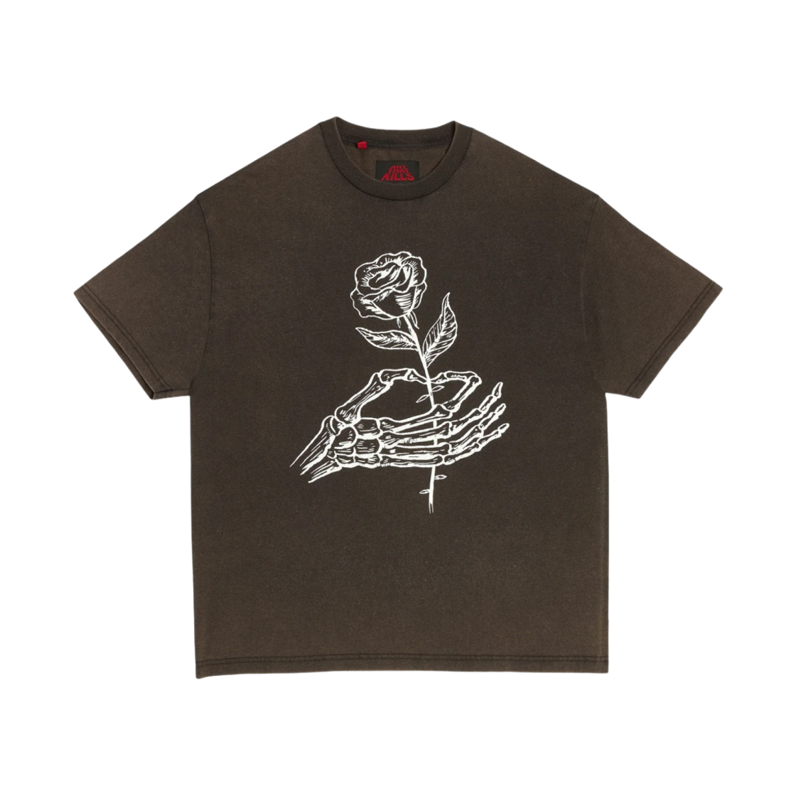 갤러리 디파트먼트 웰트 로즈 티셔츠 빈티지 블랙(Gallery Dept. Welted Rose T-Shirt Vintage Black) - 1