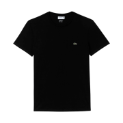 Lacoste Crew Neck Pima Cotton Jersey T-Shirt Black
