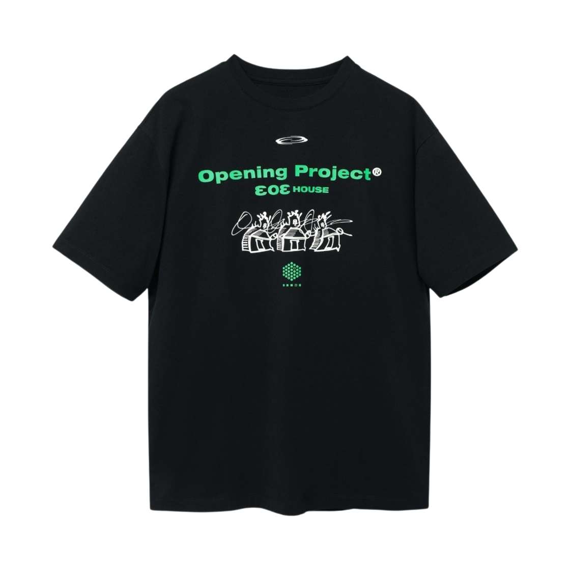오프닝프로젝트 홈타운 티셔츠 블랙