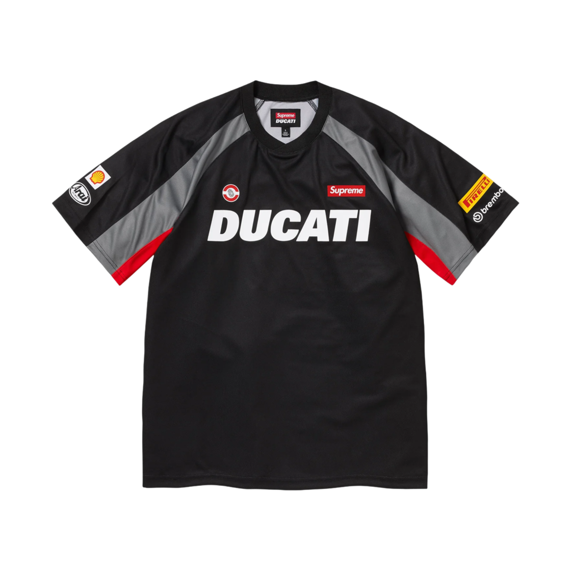슈프림 x 두카티 사커 저지 블랙 - 24SS