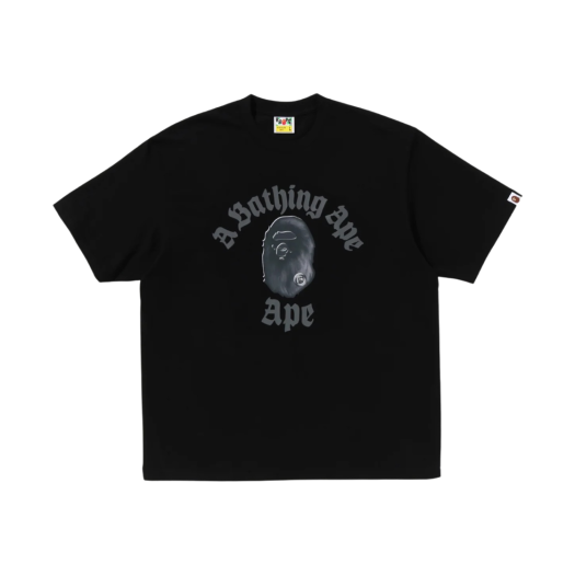 BAPE Gothic College Relaxed Fit T-Shirt Black