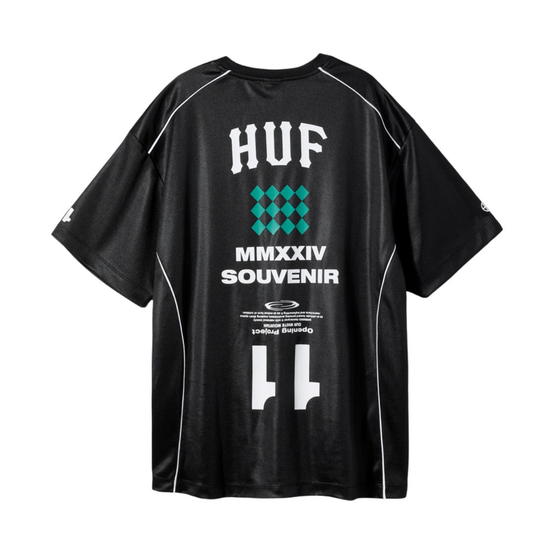 허프 x 오프닝 프로젝트 풋볼 저지 블랙(HUF x Opening Project Football Jersey Black) - 2