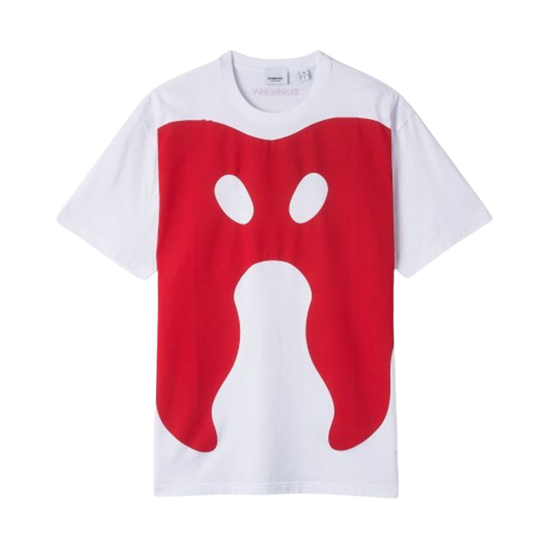 8052167 Burberry Monster Print Oversized T-Shirt White