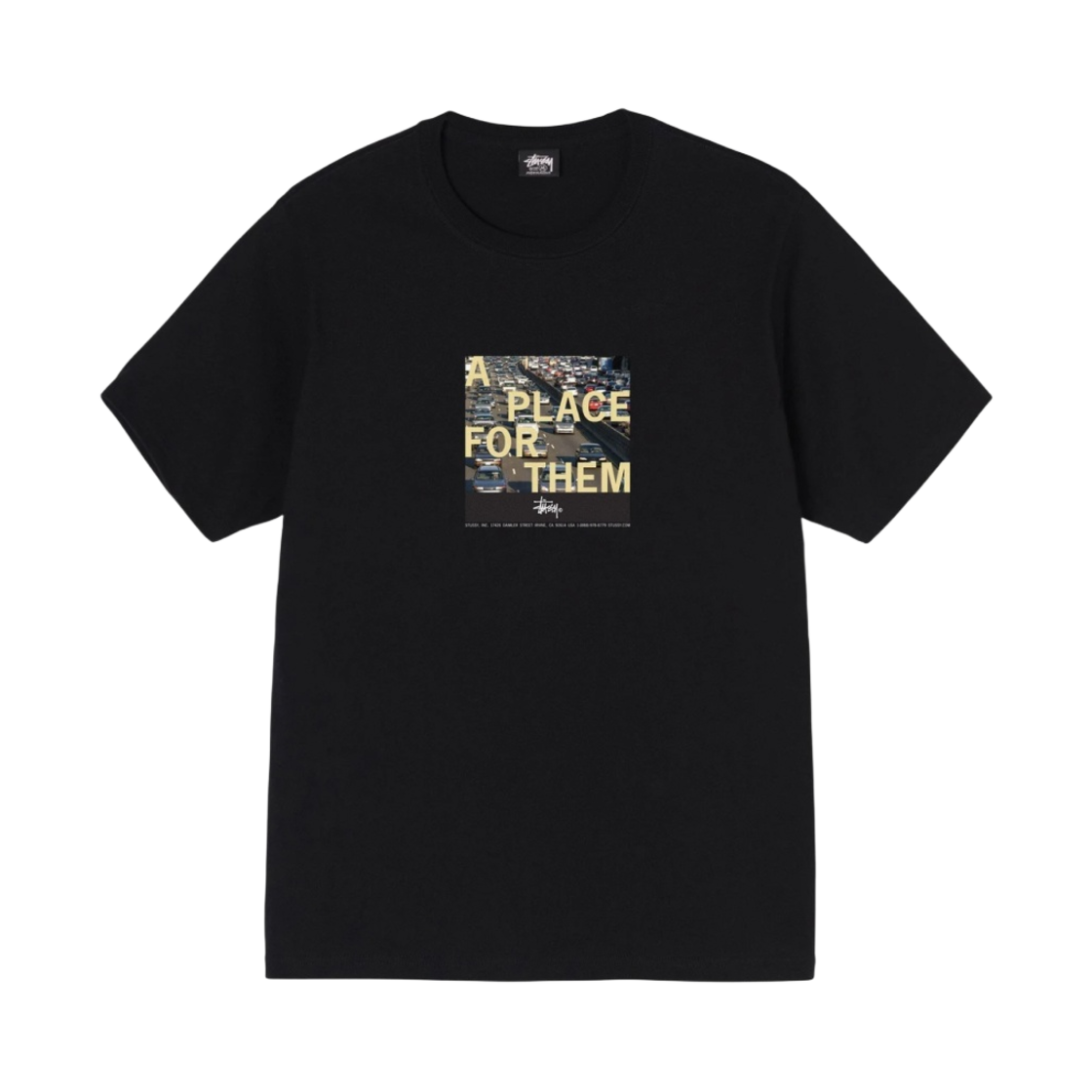 스투시 플레이스 포 어스 티셔츠 블랙(Stussy Place for Us T-Shirt Black) - 2