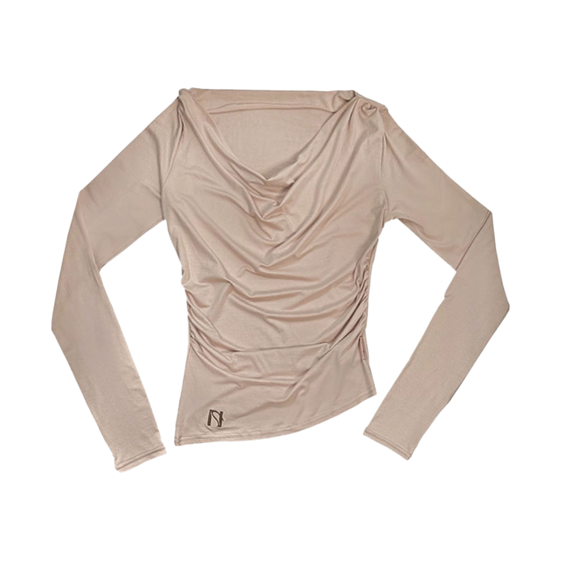 뉴얼린 보트넥 긴팔 탑 베이비핑크(Newalrin Boat neck Top Babypink)