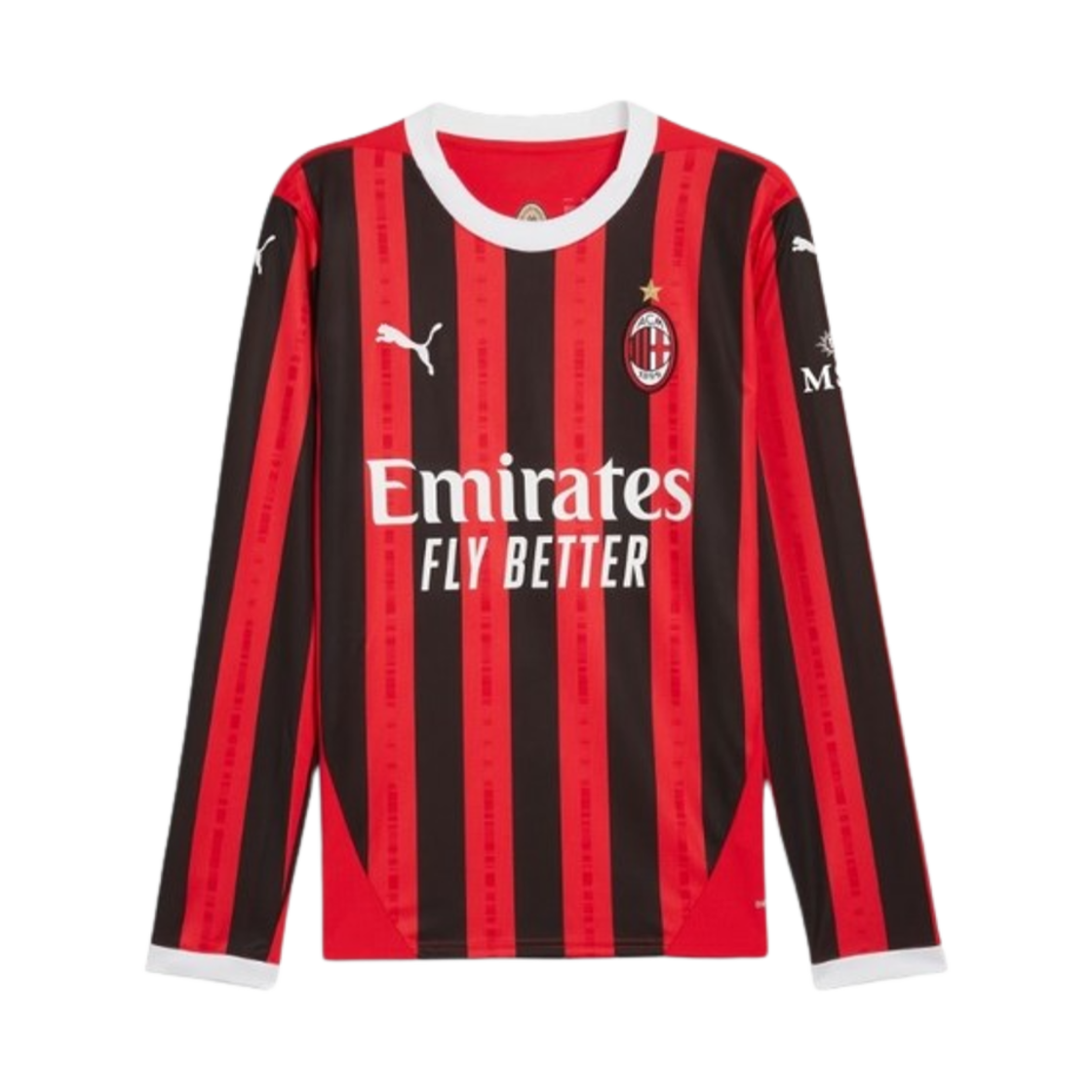 푸마 x ACM 홈 레플리카 롱슬리브 저지 레드 블랙 (논 마킹 버전)(Puma x ACM Home Replica LS Jersey Red Black (Non Marking Ver.)) - 1