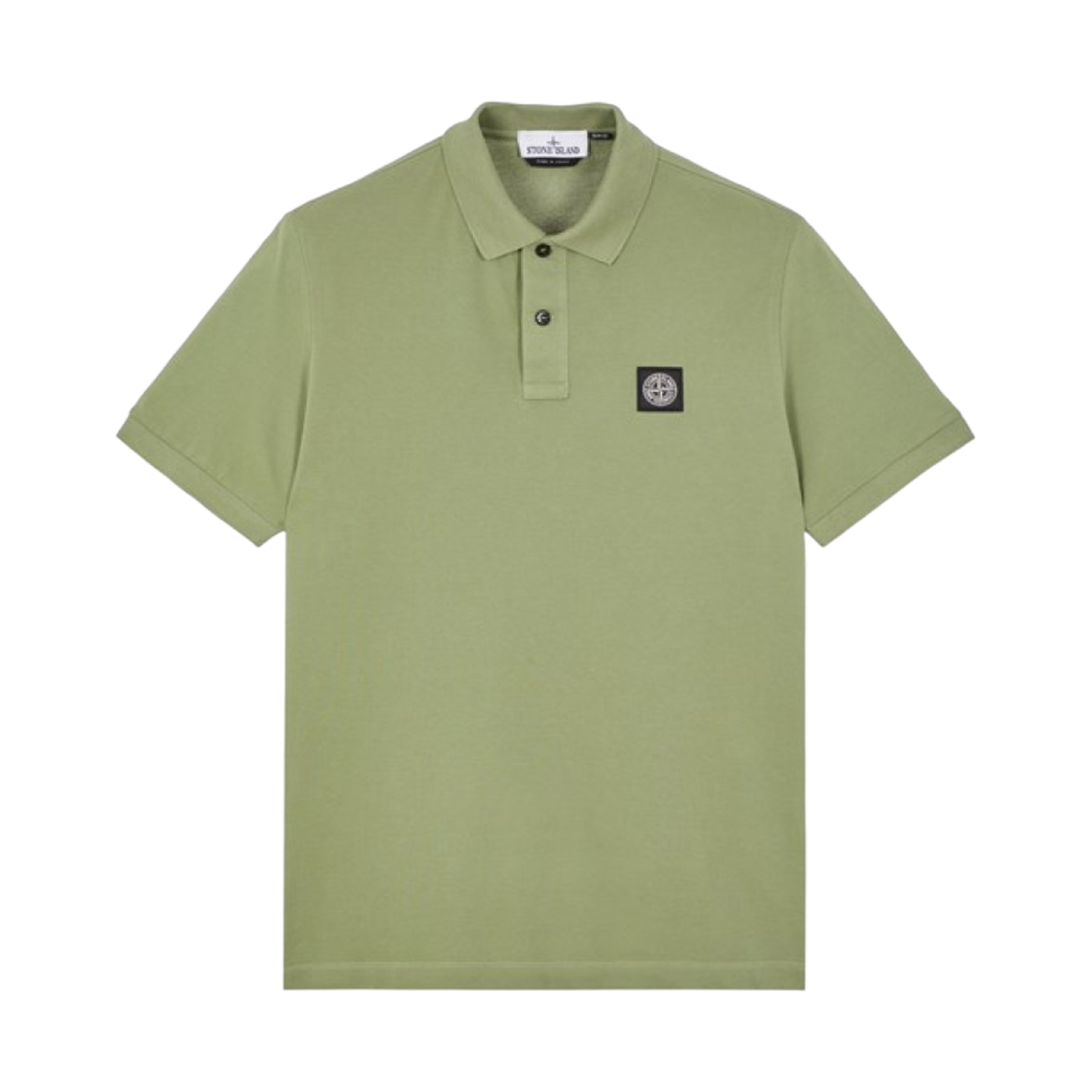 스톤 아일랜드 2SC17 스트레치 코튼 피케 폴로 셔츠 세이지 그린 - 23SS(Stone Island 2SC17 Stretch Cotton Pique Polo Shirt Sage Green - 23SS) - 1