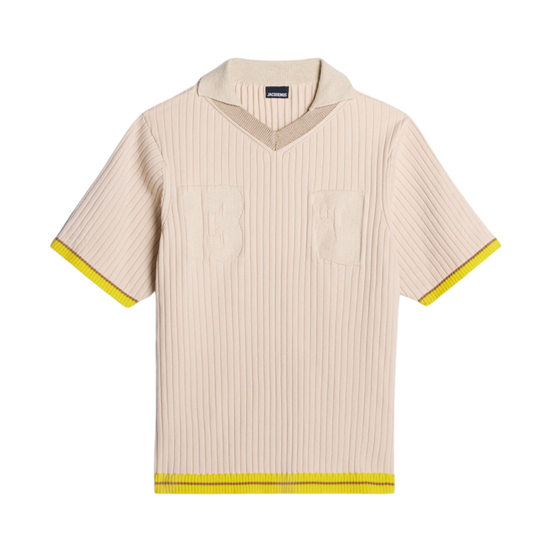 자크뮈스 라 마이유 트레즈 자크뮈스 팀 폴로 베이지(Jacquemus La Maille Treze Jacquemus Team Polo Beige) - 1
