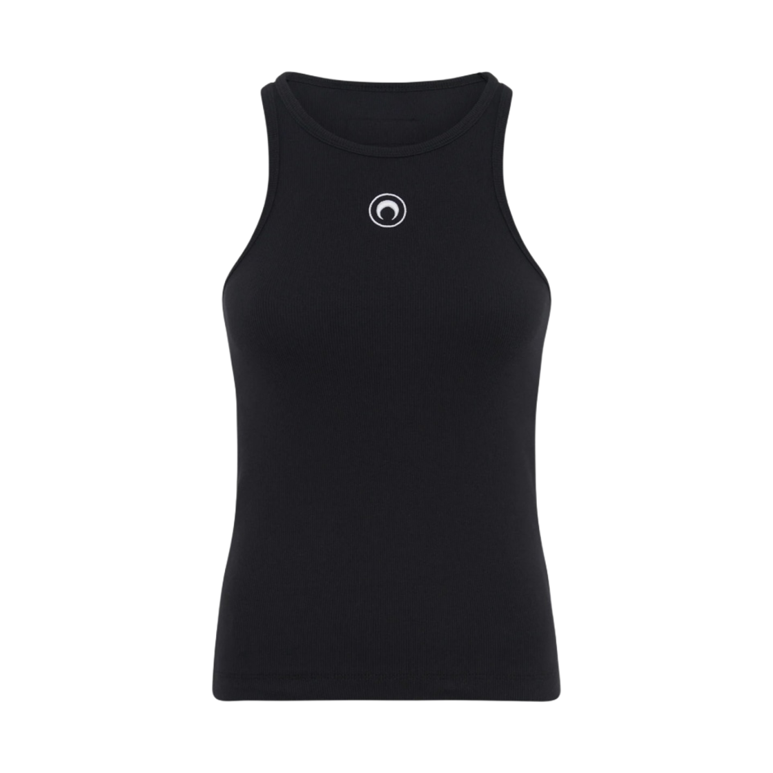 (W) 마린 세르 오가닉 코튼 립 탱크탑 블랙