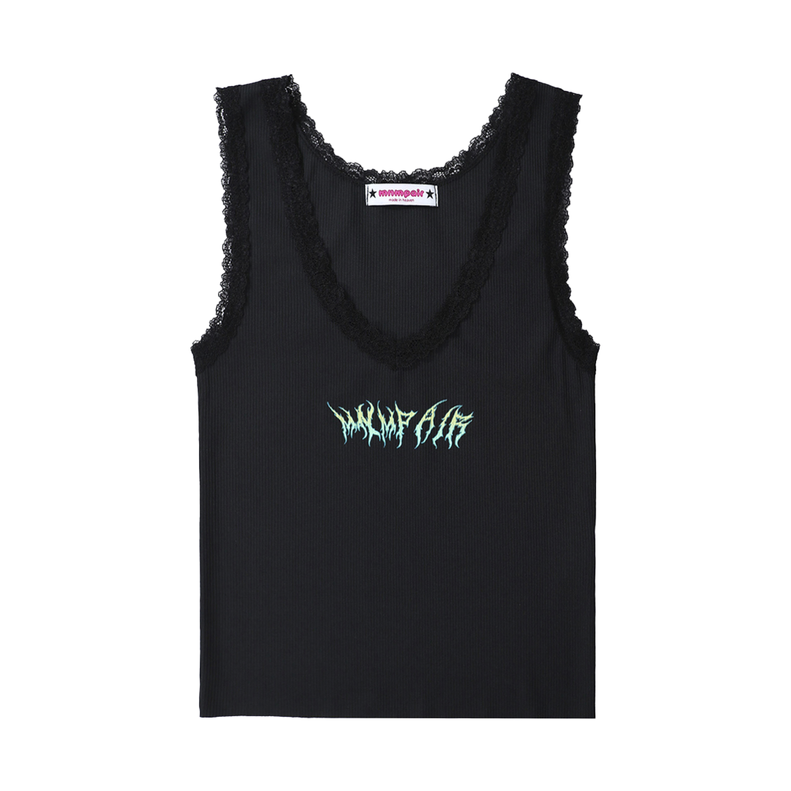 미니멀페어 메탈 로고 탑 블랙(mnmpair Metal Logo Top Black)