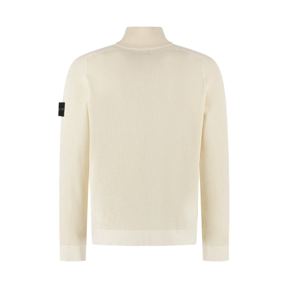 스톤 아일랜드 519B9 라이트 로우 코튼 하프 집 니트 오프 화이트 - 22SS(Stone Island 519B9 Light Raw Cotton Half Zip Knit Off White - 22SS) - 2