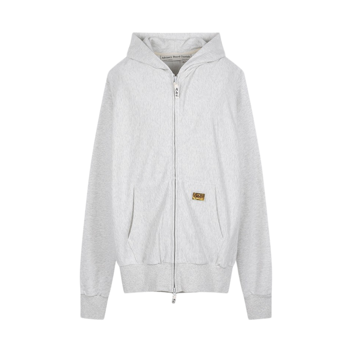 어드바이저리 보드 크리스탈 홀로그램 프렌치 테리 집업 후디 에크루 헤더(Advisory Board Crystals Hologram French Terry Zip Up Hoodie Ecru Heather)