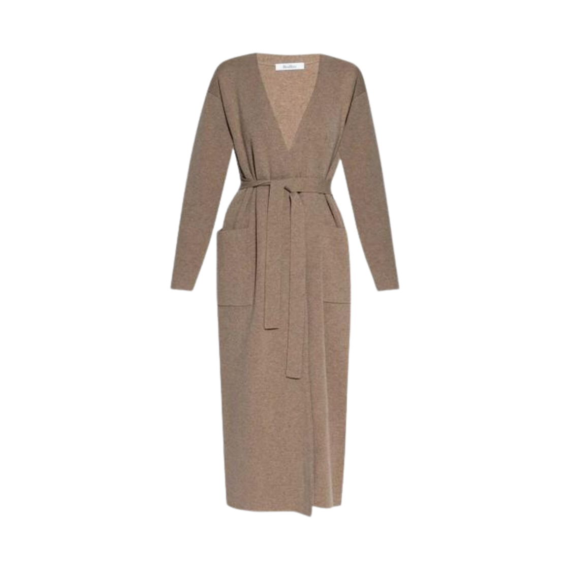 GESTRO-007 (W) Max Mara Gestro Wool Cardigan Hazelnut Brown