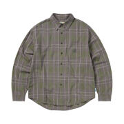 Thisisneverthat x Grateful Dead Lightning Bear Plaid Shirt Olive