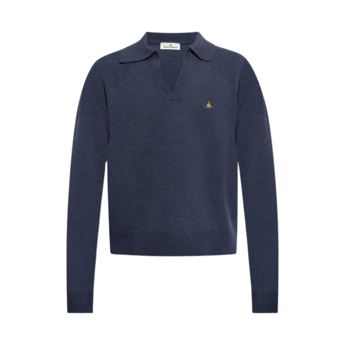 27010015-Y0018-K409 Vivienne Westwood Football Wool Sweater Denim