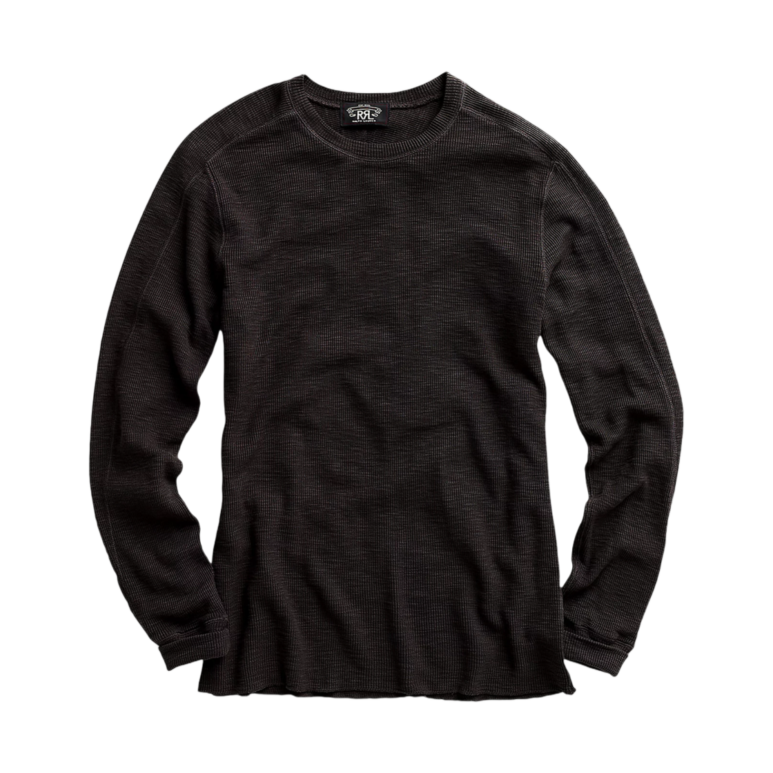 더블알엘 텍스쳐드 크루넥 페이디드 블랙 캔버스(Double RL Textured Crewneck Faded Black Canvas)