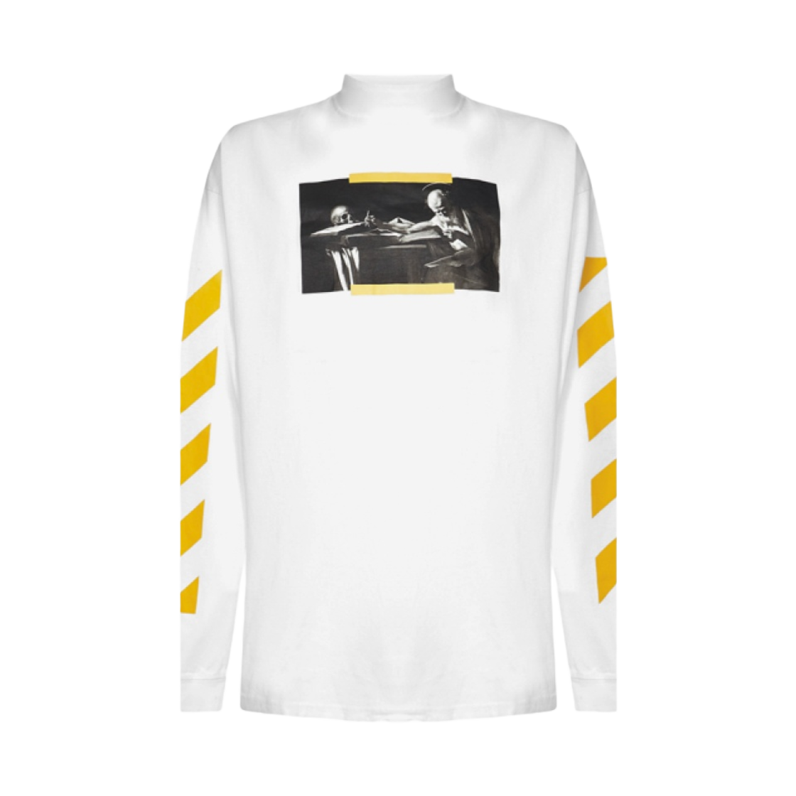 오프화이트 카라바지오 페인팅 오버 모크넥 화이트(Off-White Caravaggio Painting Over Mockneck White) - 1