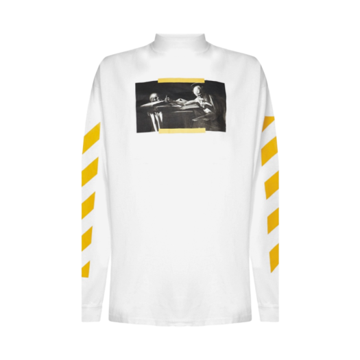 Off-White Caravaggio Painting Over Mockneck White