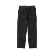 Carhartt WIP Fairfield Denim Double Knee Pants Black Stone Washed