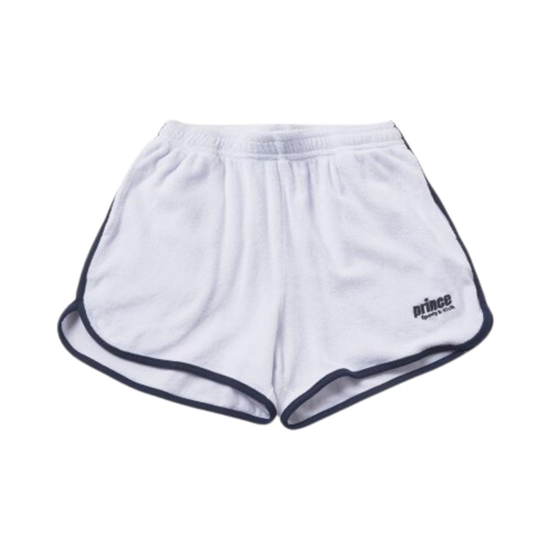 스포티 앤 리치 로고 자수 코튼 쇼츠 화이트(Sporty & Rich Logo Embroidered Cotton Shorts White)