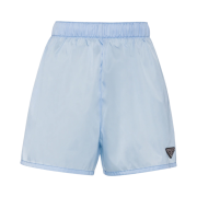 (W) Prada Re-Nylon Shorts Celeste
