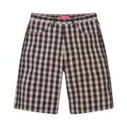 Supreme Plaid Baggy Short Black - 24SS