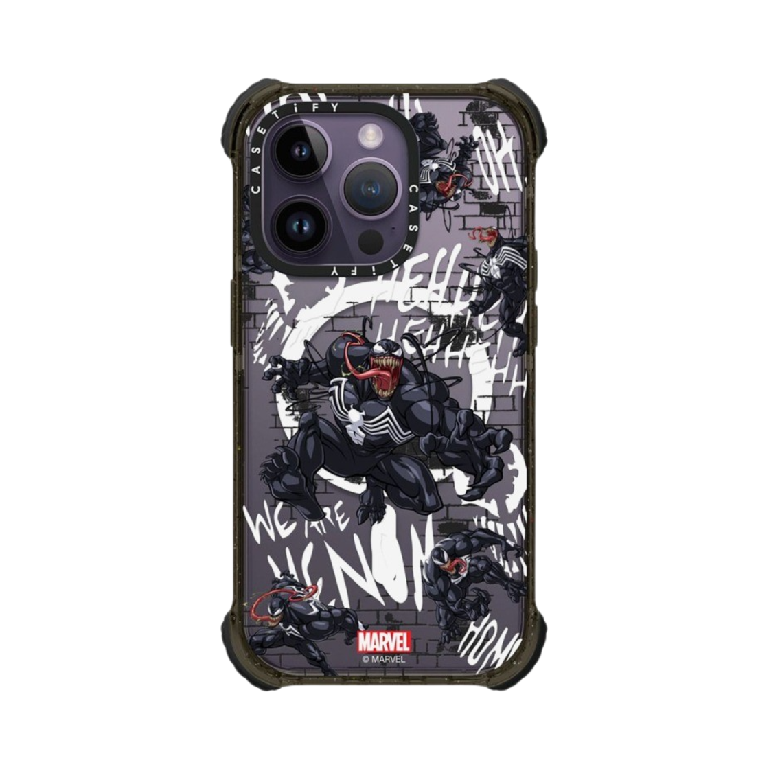 케이스티파이 x 마블 아이폰 베놈 패턴 맥세이프 울트라 임팩트 케이스 클리어 블랙(Casetify x Marvel iPhone Venom Pattern Magsafe Ultra Impact Case Clear Black) - 2