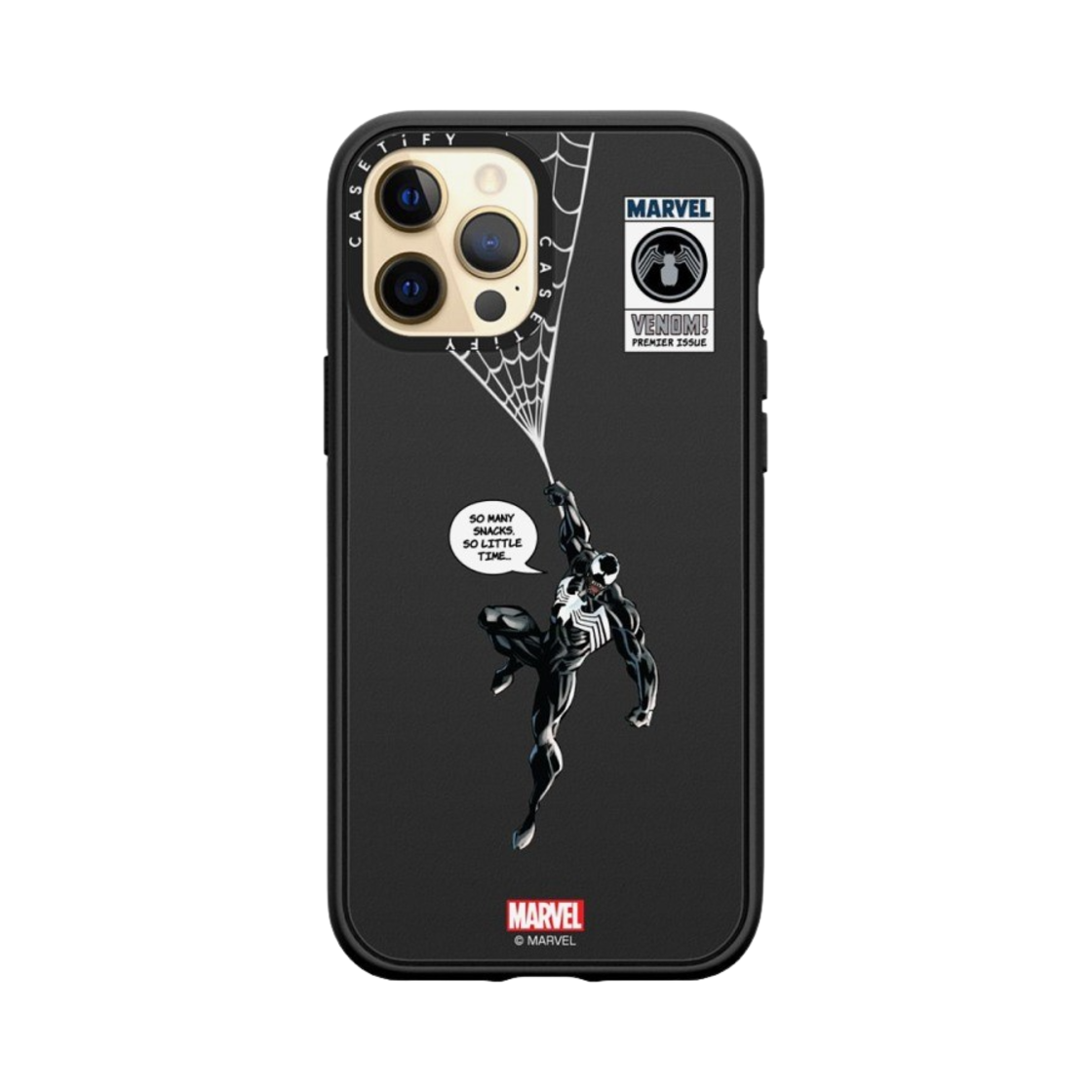 케이스티파이 x 마블 아이폰 베놈 행잉 임팩트 케이스 매트 블랙(Casetify x Marvel iPhone Venom Hanging Impact Case Matte Black) - 3