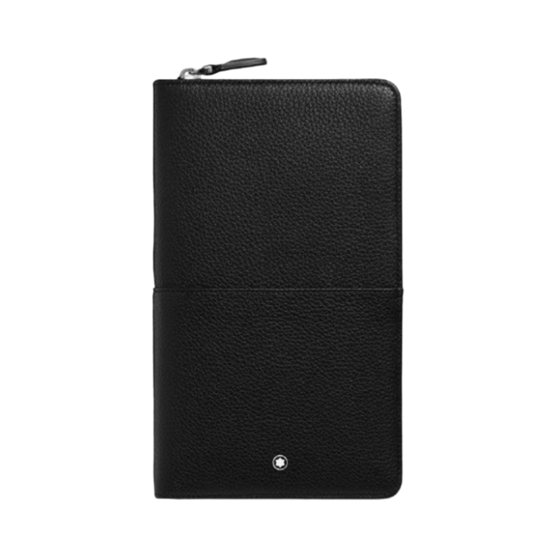 126257 Montblanc Meisterstuck Soft Grain Leather Travel Wallet Black - 대표 이미지 #1