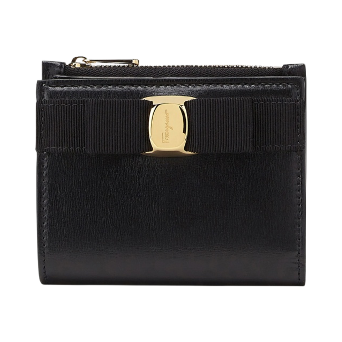 페라가모 바라 보우 컴팩트 지갑 블랙(Ferragamo Vara Bow Compact Wallet Black)