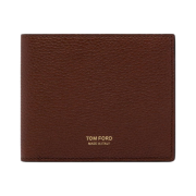 Tom Ford Grain Leather Classic Bifold Wallet Cognac