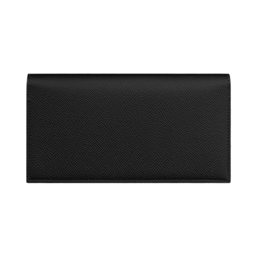 Hermes Citizen Twill Long Wallet Epsom & Noir Bleu Nuit Bleu Zanzibar
