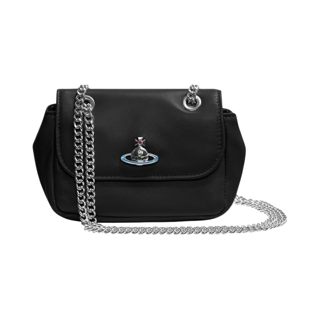 비비안 웨스트우드 엠마 스몰 체인 퍼스 블랙(Vivienne Westwood Emma Small Purse with Chain Black)