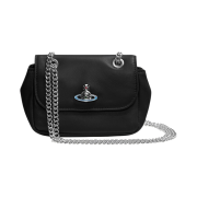 Vivienne Westwood Emma Small Purse with Chain Black