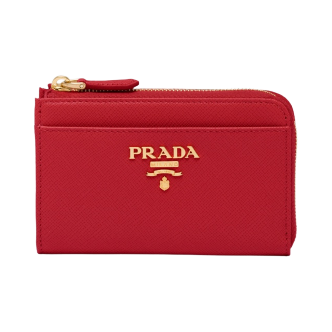 프라다 사피아노 메탈 로고 키체인 파이어리 레드(Prada Saffiano Metal Logo Keychain Fiery Red) - 1